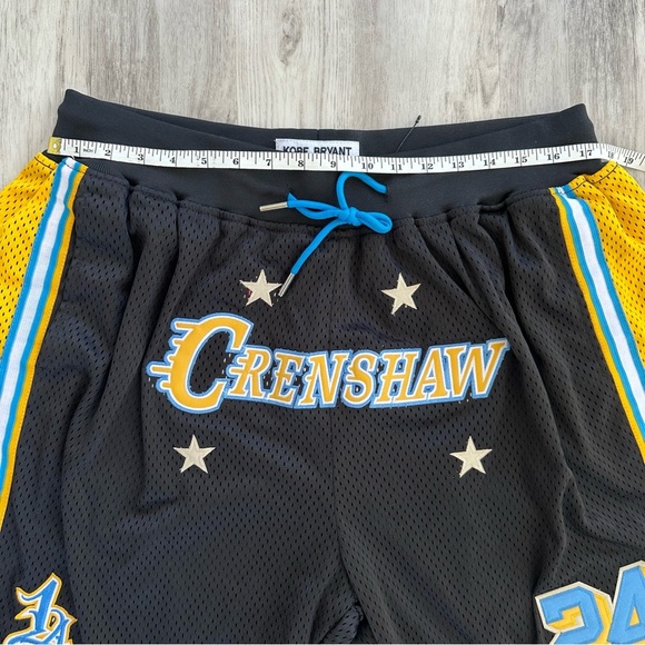 Nipsey Hussle X Kobe Bryant Headgear Classics 2XL Men's Shorts in Black Yellow - Picture 6 of 11